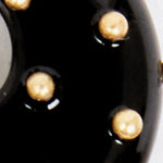 Le Hoop Studded Resin Black