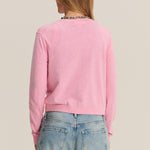 Angelica Button Up Sweater Rose