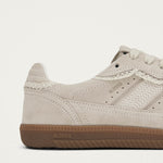 Tb.490 Crochet Cream Leather Sneakers