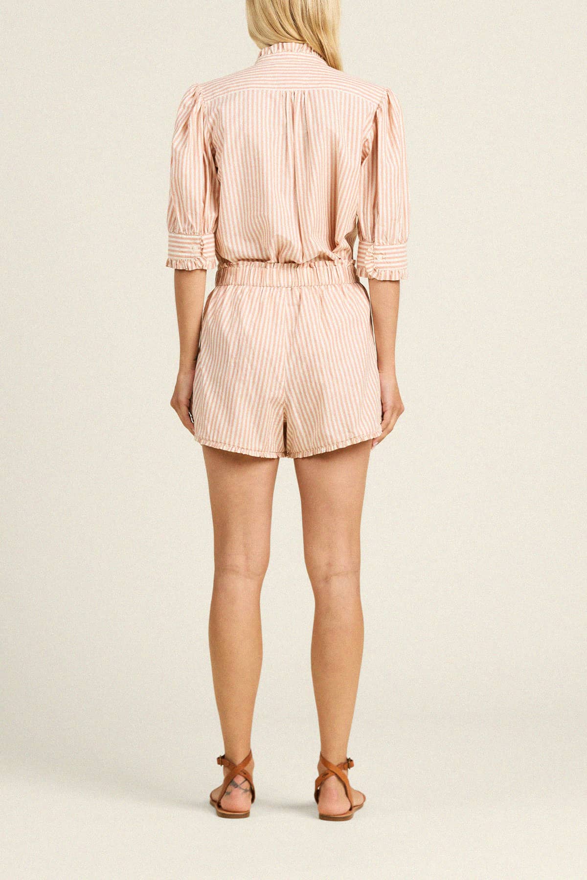 Lucille Short Maple Stripe