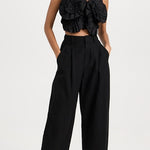 Bari Crop Trouser Black