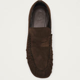 Aven Suede Brown Leather Loafers