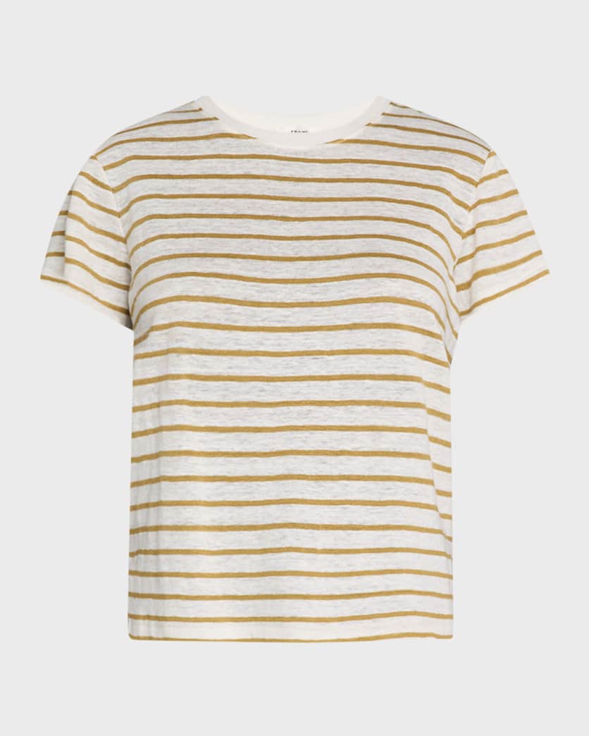 Linen Baby Tee Dark Khaki
