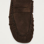 Aven Suede Brown Leather Loafers