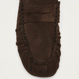 Aven Suede Brown Leather Loafers