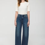 KYRA ANKLE HIGH RISE BOWED WIDE ANKLE