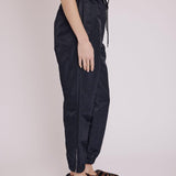 Patty Black Straight Drawstring Pants