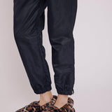 Patty Black Straight Drawstring Pants