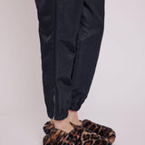 Patty Black Straight Drawstring Pants