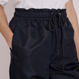 Patty Black Straight Drawstring Pants