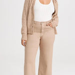 Anessa French Wide Leg Latte Luxe Coated