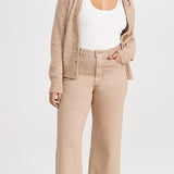 Anessa French Wide Leg Latte Luxe Coated