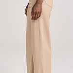 Anessa French Wide Leg Latte Luxe Coated