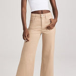 Anessa French Wide Leg Latte Luxe Coated