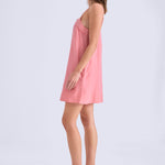 MISA SILK BLEND MINI DRESS