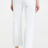 Penny High Rise Wide Leg Crop Jeans Blizzard White