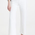 Penny High Rise Wide Leg Crop Jeans Blizzard White