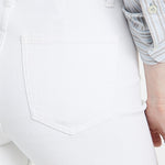 Penny High Rise Wide Leg Crop Jeans Blizzard White