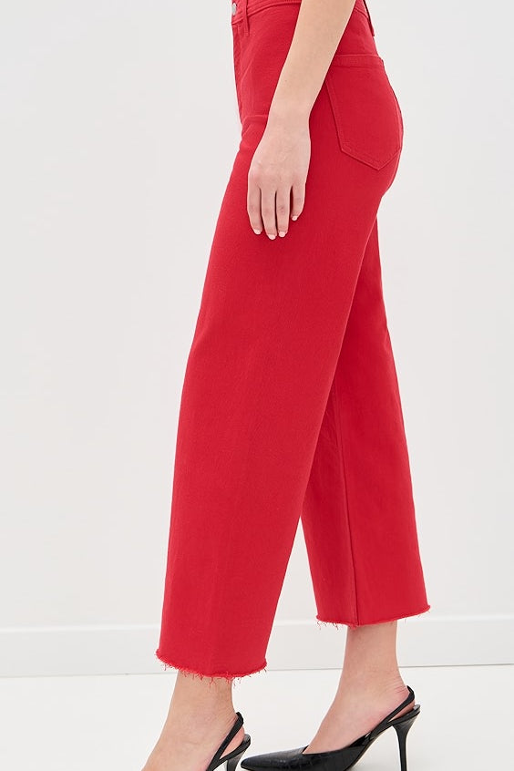 Penny Crop Pant Ruby Red
