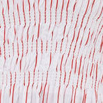 Bianca Strappy Midi Dress Ruby Stripe