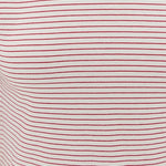 Olivia White Ruby Stripe Cap Sleeve Tee