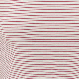 Olivia White Ruby Stripe Cap Sleeve Tee