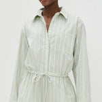 Amelie Romper Pistachio Stripe