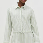 Amelie Romper Pistachio Stripe