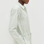 Amelie Romper Pistachio Stripe