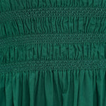 Bianca Shirred Bodice Dress Emerald