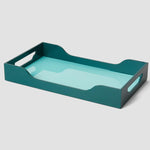 Lacquered Tray Turquoise/Green