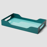 Lacquered Tray Turquoise/Green