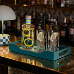 Lacquered Tray Turquoise/Green