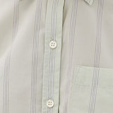 Ramy Cropped Button Up Leon Stripe