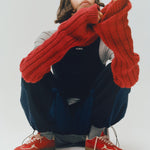 Rife Sheen Red Leather Sneakers