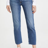 70s High Rise Comfort Stretch Stove Pipe Jeans Mid 70's
