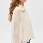 Daphne Lace Long Sleeve Top Cream