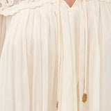 Daphne Lace Long Sleeve Top Cream