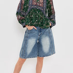 Melba Print Long Sleeve Top Green