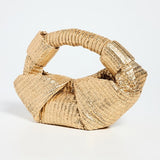 Metallic Raffia Lopsy Bag