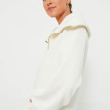 Vine Half Zip Ivory