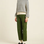 Susan Sweater Navy & Green Stripe