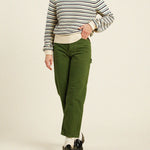 Susan Sweater Navy & Green Stripe