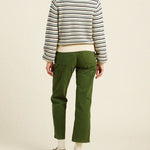 Susan Sweater Navy & Green Stripe