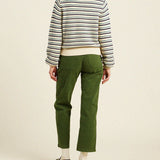 Susan Sweater Navy & Green Stripe