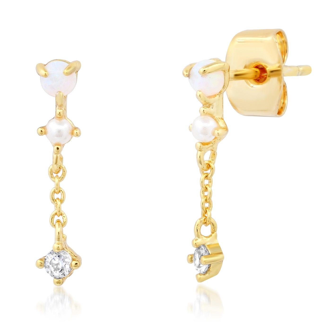 Opal and Pearl Chain Dangle