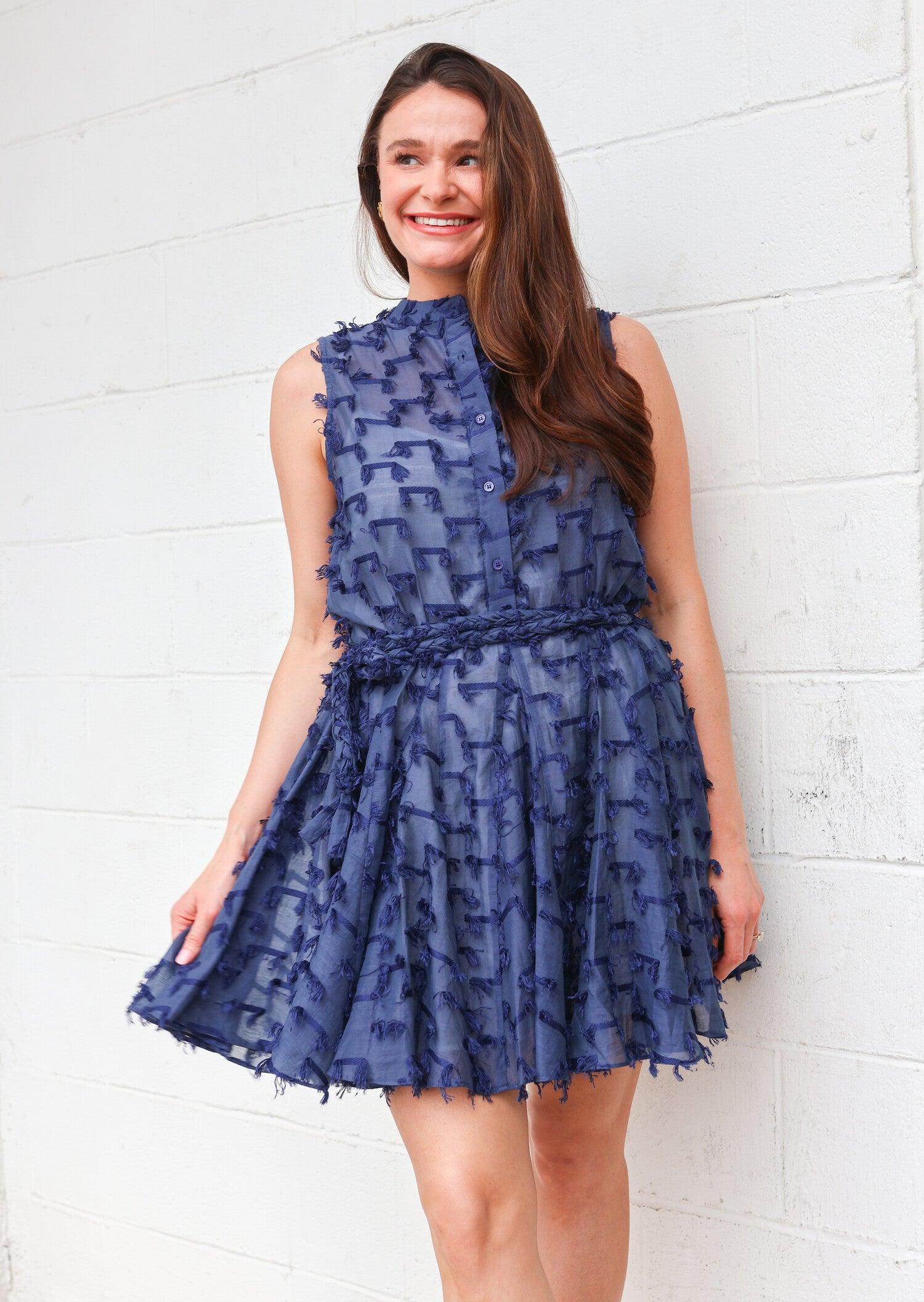 The Shirt: Sleeveless Jenica Dress Navy