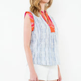 Two Toned Blue and Orange Top
