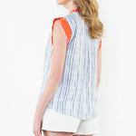 Two Toned Blue and Orange Top