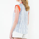 Two Toned Blue and Orange Top